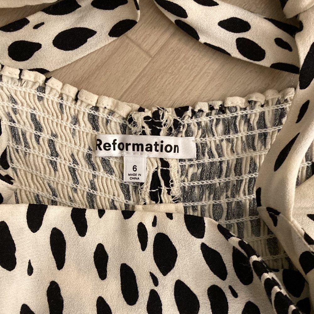 Reformation Ellora Bow Tie Corset Style Tank Top 6 SM $148 - Picture 4 of 6